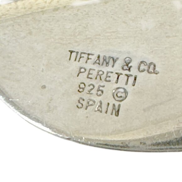 Tiffany & Co Sterling Silver Brooch High Tide Elsa Peretti Made in Spain - Picture 3 of 5